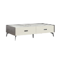Rectangular luxury marble coffee table