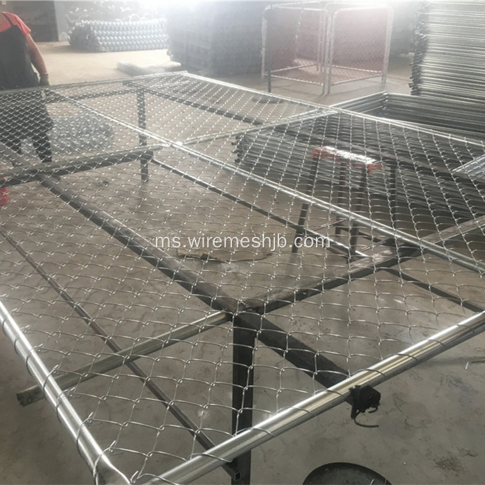 Rantaian Link Pagar Sementara Galvanized