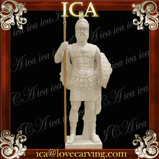 Egyptian rice yellow stone solider statue