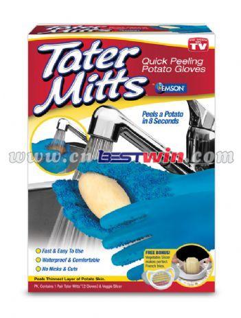 Tater Mitts/quick Peeling Potato Gloves 