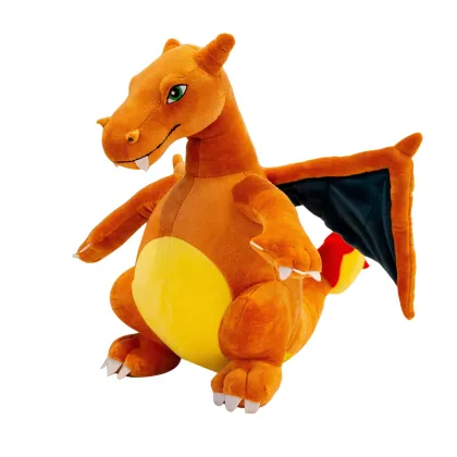 Custom stuffed animal toy red plush fire-breathing dragon