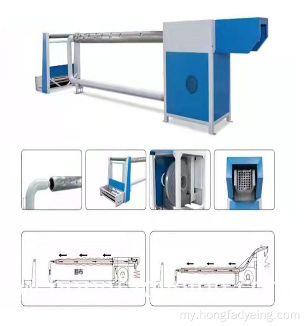 tubular အထည်များအတွက်မော်တာ -ricro- မောင်းနှင်လေရိုးကို