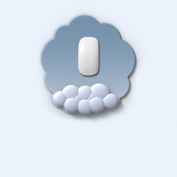 Cloud Wrist Rest Mouse Pad for Long-Term Computer Users