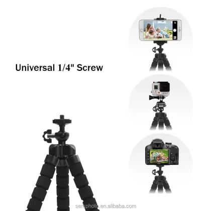Mini Flexible Sponge Octopus Tripod - Phone & GoPro Camera Holder