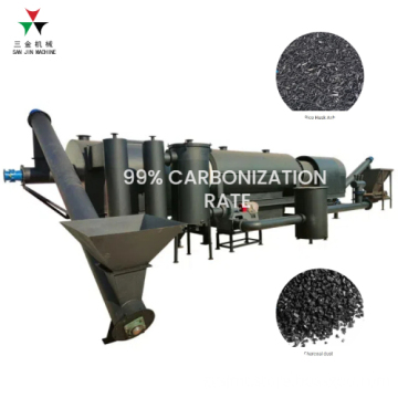 High Quality Wood Waste and Rice Husk Biochar Pyrolysis Kilns and Carbonization Furnaces