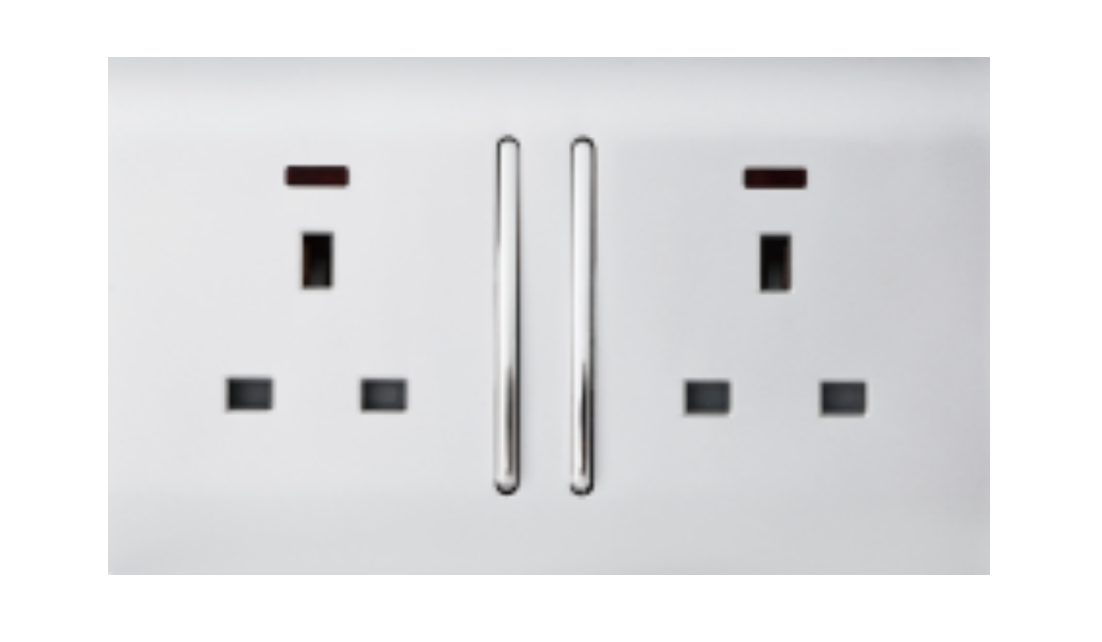 PA Series 2 Gang 13a Switched Socket