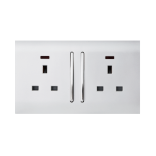 PA Series 2 Gang 13a Switched Socket