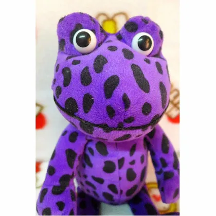 Dotted Colorful Frog Plush Big Frog stuffed Green Frog Plush Toy