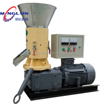 Kleine Biomasse -Sägemehl -Pellet -Verarbeitungsmaschine / Flachformpellet -Granulator