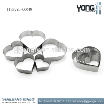 Stainless Steel Loving Heart Shaped Vegetables and Fruit Cutter, Cookie Cutter, cake baking molds