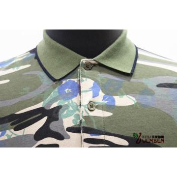 Polo de punto liso para hombre con estampado