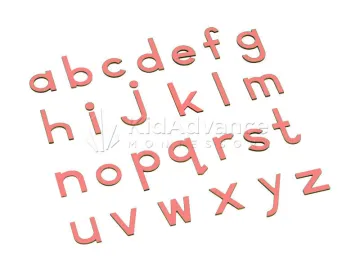 montessori equipment -Pink Small Movable Alphabet montessori teaching materials toy