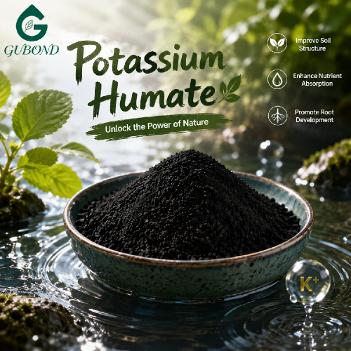 Acondicionador de suelos en polvo de humato de potasio de alta pureza