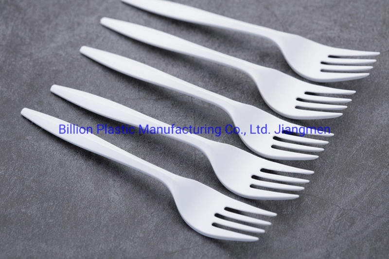 Meddium Weight White Plastic Cutlery Set with Napkin Individually