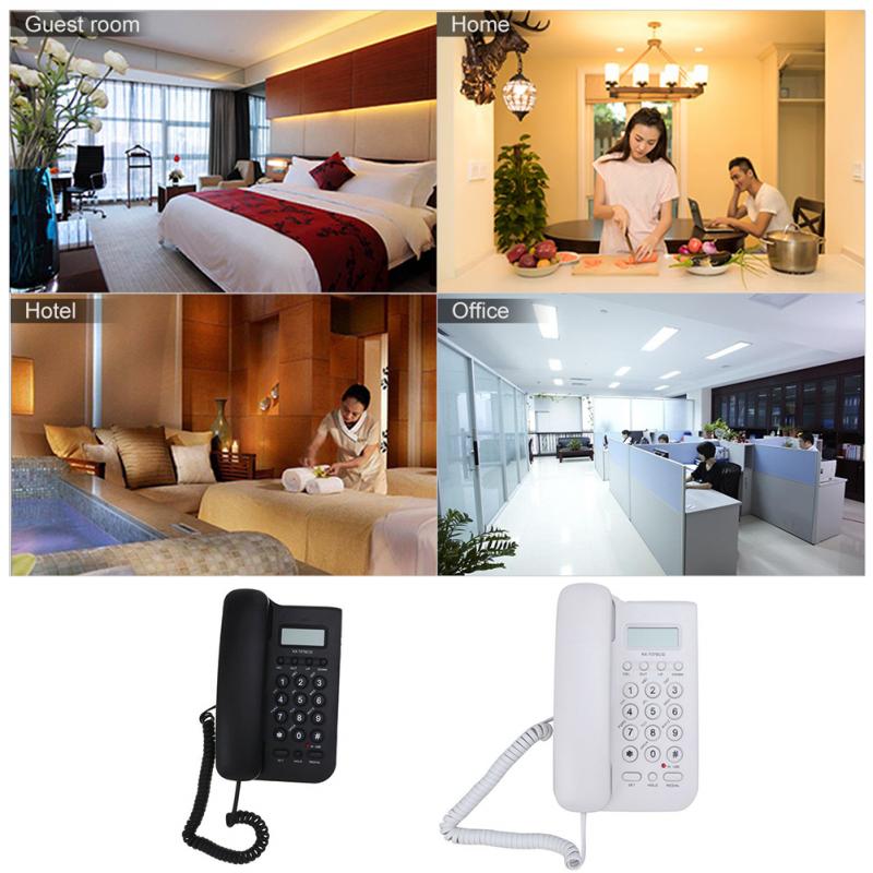 Cordless Digital Desktop English Portable Business Hotel Landline Telephone For Elderly Wall Mount ID Display Call Home Office
