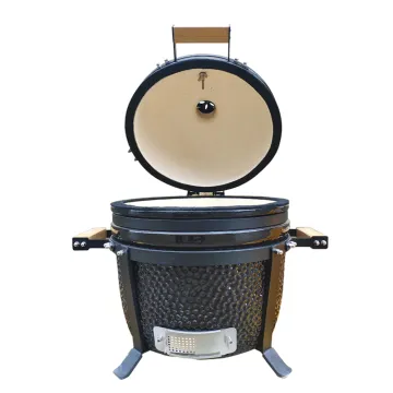 Auplex Ceramic Kamado Garden 15 Inch BBQ Grill Smoker Charcoal Barbecue