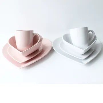 Wholesale Custom New Style Heart-shape Porcelain Tableware