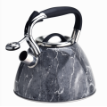 Stainless steel whistling kettle stovetop marble coating