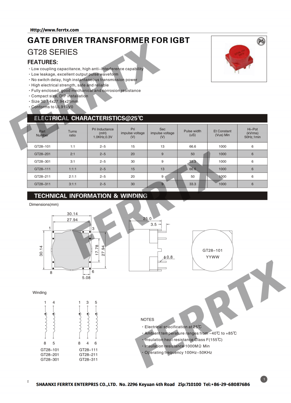 IGBT Drive Transformers