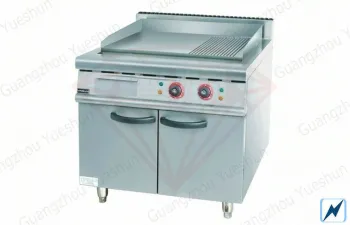 Electric Griddle With Cabinet For Commercial Kitchen Equipment