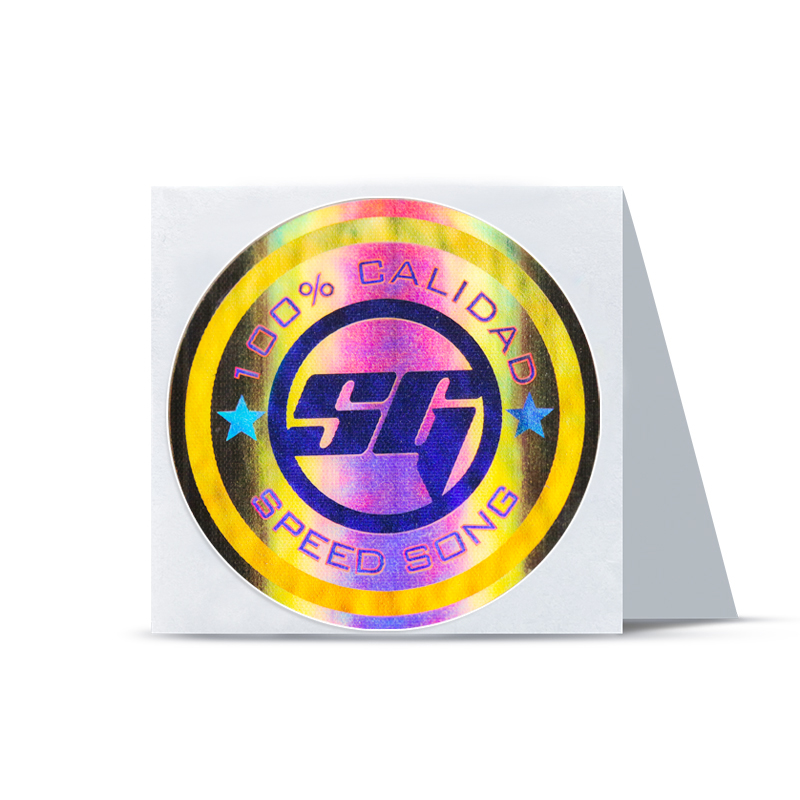 Custom Laser Rainbow Holographic Stickers Label Printing