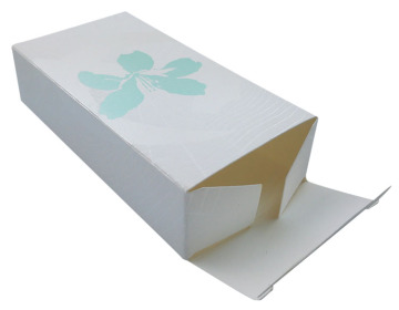 Caja de embalaje de perfume de papel blanco con logotipo personalizado