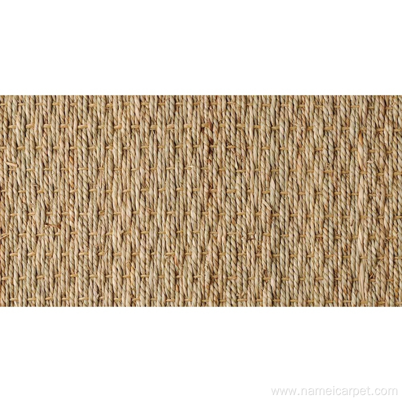 Natural fiber carpet seagrass straw roll