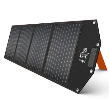 Camping Outdoor Waterproof Portable Power Station with 100W Flexible Solar Panels