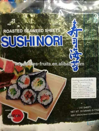 Japanese sea food sushinori- roasted seaweed
