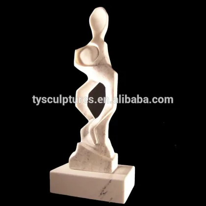 Abstract figure carved granite figures statue stone romantic kissing couple sculpture