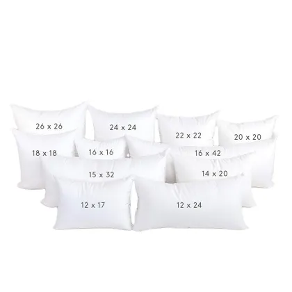 18x18 Premium Sofa Polyester White Cushion Insert Pillow Filling