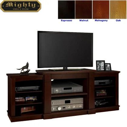 Wooden Espresso av entertainment 70 inch TV Stand