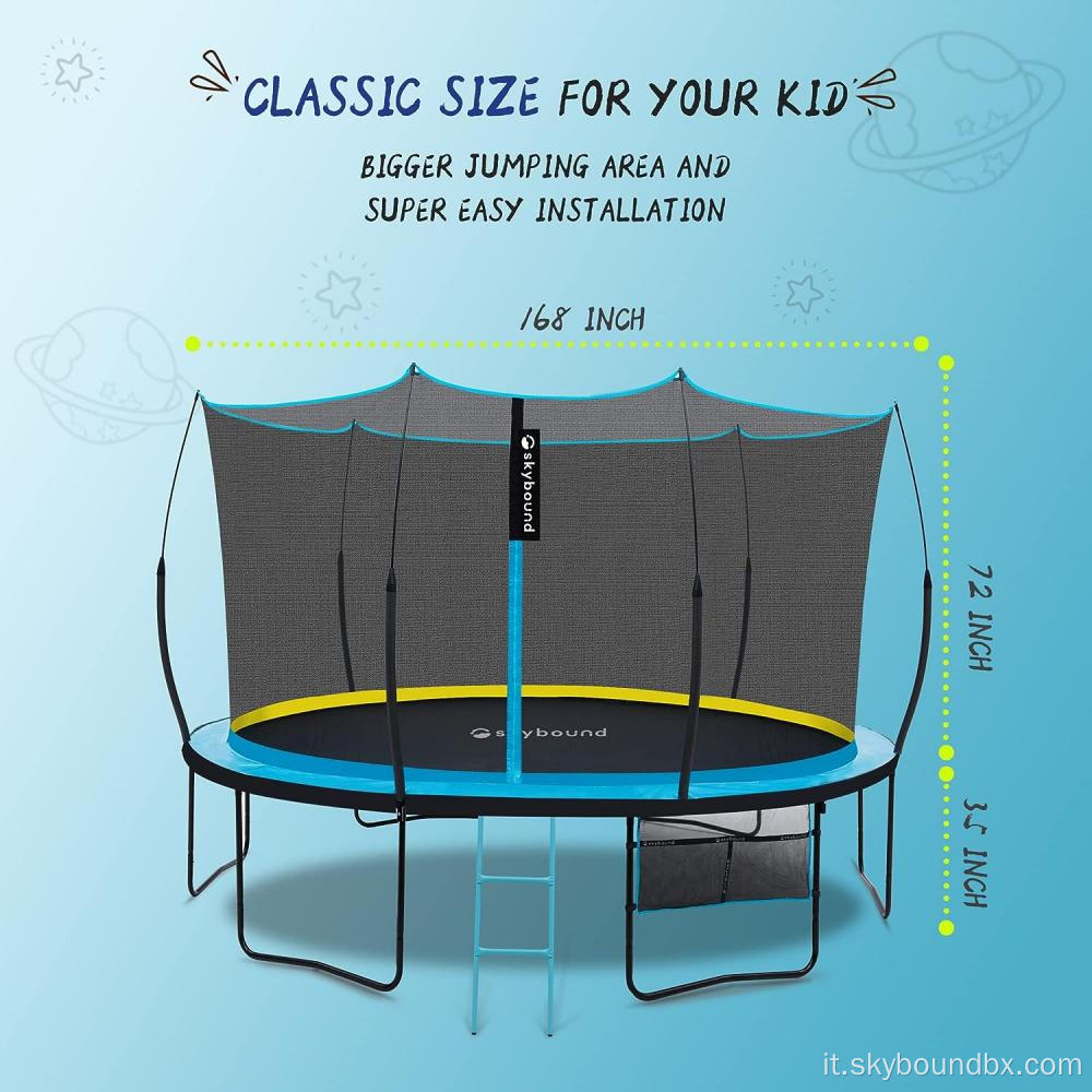 Skybound 14ft Trampoline con involucro