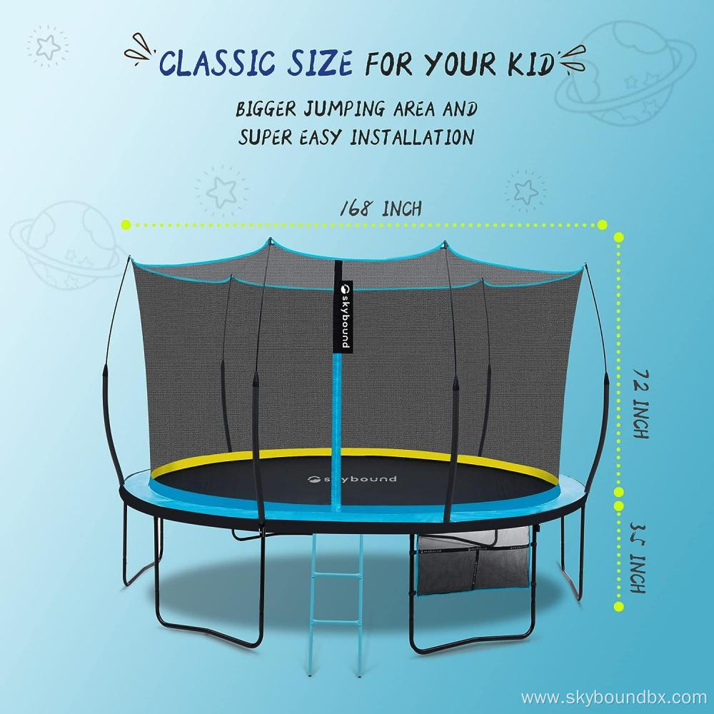 SkyBound 14FT Trampoline with Enclosure