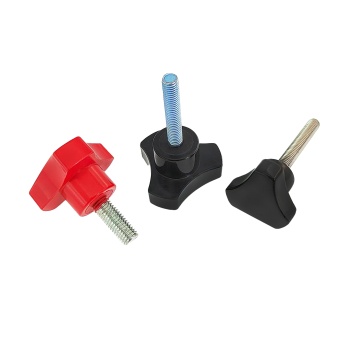 High-Quality Bakelite Black Male Stainless Steel Triangular Knob Screw