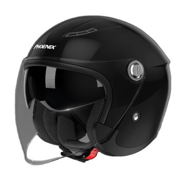 CUSTOM Double Lens ABS Half Face Mask Helmet Visor for Motorcycles for Men