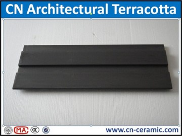 Terracotta facade panels with fixing accessories system for dry hanging