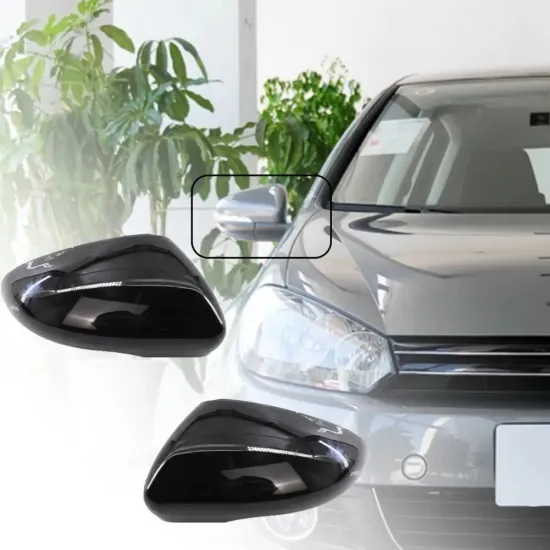 Glossy Black Rearview Mirror Cover for VW Golf 6 MK6 09-12