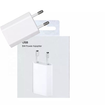 Factory Price 5V 1A USB Adapter with US/EU Plugs for iPhone Chargers