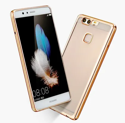 LZB Luxury Electroplating TPU Case for Huawei P9 Lite,For Huawei P9 Lite soft Case