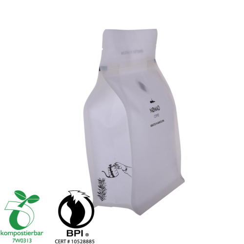 Good Seal Ability Block Bottom Biodegradable Tea Packaging