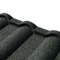 Black green milano metal stone coated roofing