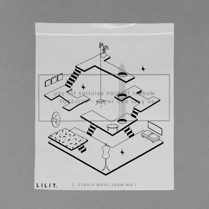 বায়োডিগ্রেডেবল পিএলএ পিবিএটি জিপার ব্যাগ - সানপ্যাক