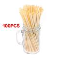 100pcs/20cm Wheat Drinking Straws Natural Eco-Friendly Biodegradable Straws Friendly Straw Bar Kitchen Accessories