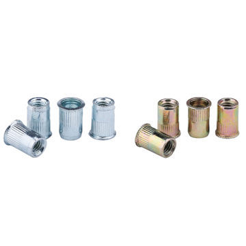 Small Thin Countersunk Head Knurled Body Rivet Nut, Rivnut, Nutsert, Nuserts