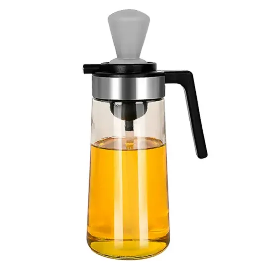 Wholesale 550ml Olive Oil and Vinegar Dispenser with Silicone Brush - 2 in 1 Household Bottle