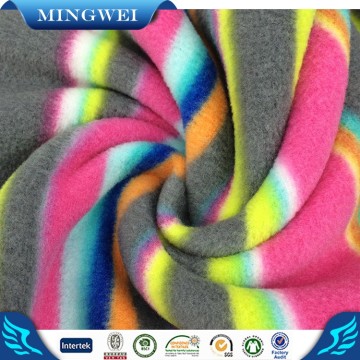 Soft shell fabric Polyester Printed Poalr Fleece Fabric fox racing fleece fabric For bonded lining