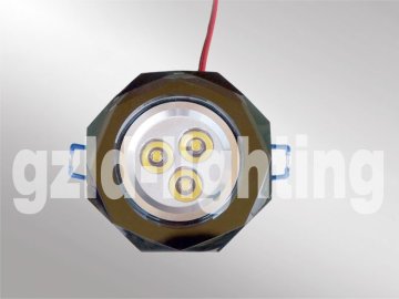 Top quality LED crystal glass ceiling light 3W