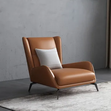 Lounge chair mid century steel for living room