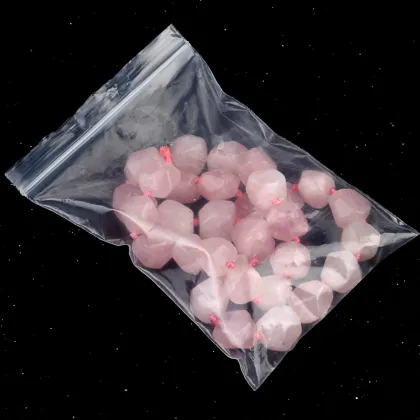 Mixed Stone Irregular Faceted Tumbled Stone Beads Knotted Stone Necklacer